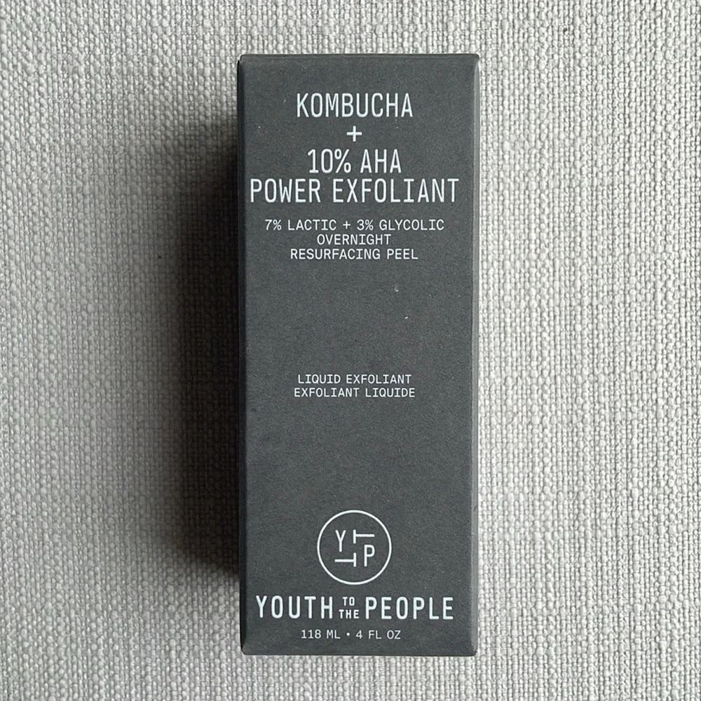 YTTP Kombucha + 10% AHA Liquid Exfoliant with Lactic Acid and Glycolic acid